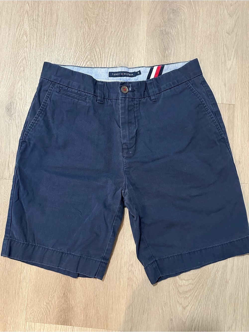 Tommy Hilfiger Men’s Navy Flat Front Shorts